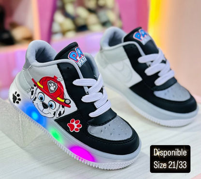 TENIS PAW PATROL CON LUCES