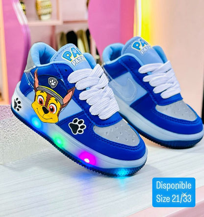 TENIS PAW PATROL CON LUCES